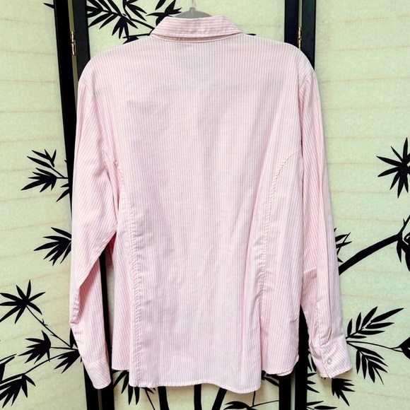 Riders by Lee Easy Care Women’s Pink Long Sleeve Button Front Blouse Size XL - Picture 4 of 10